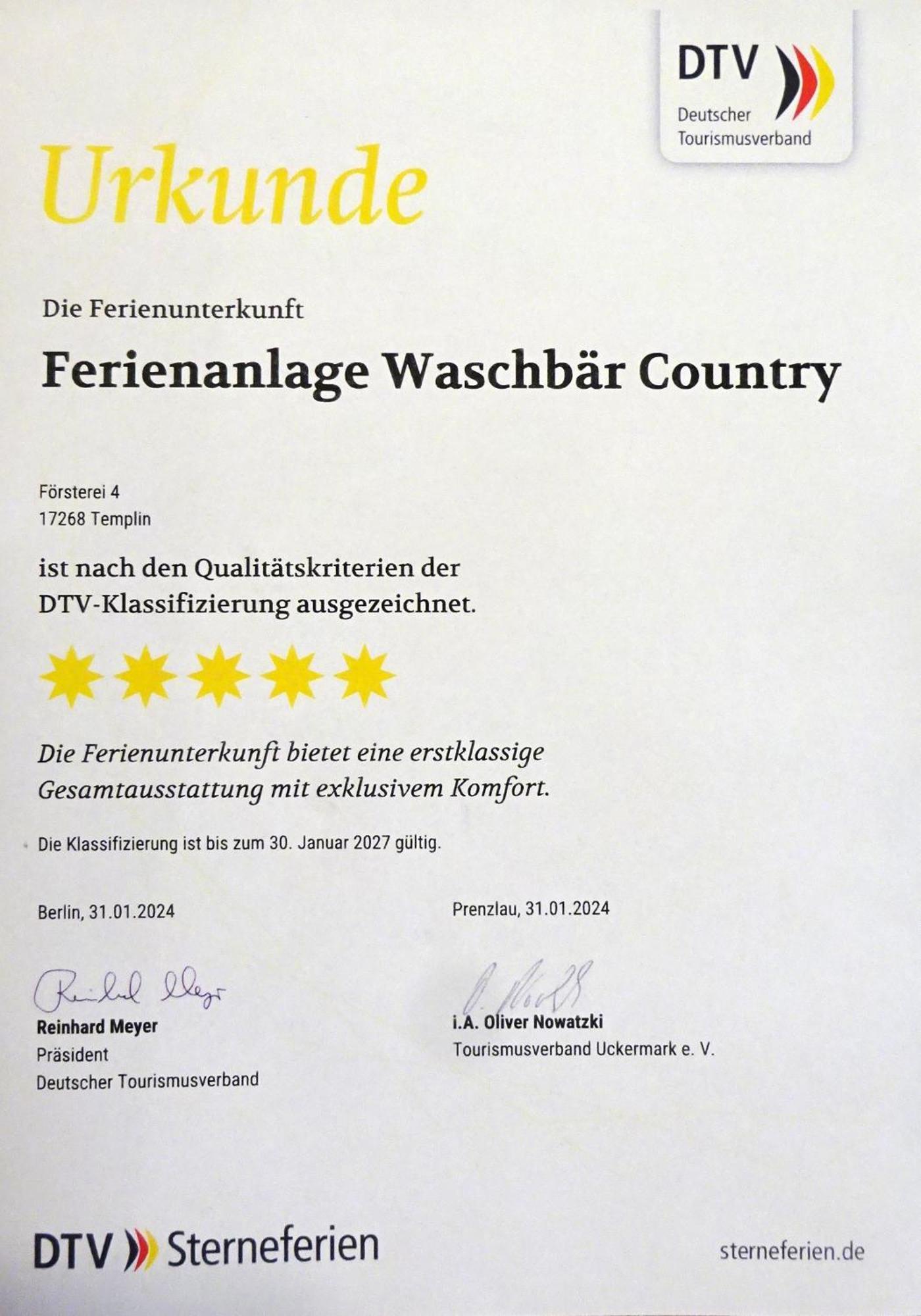 Ferienanlage Waschbär Country Templin Exteriör bild